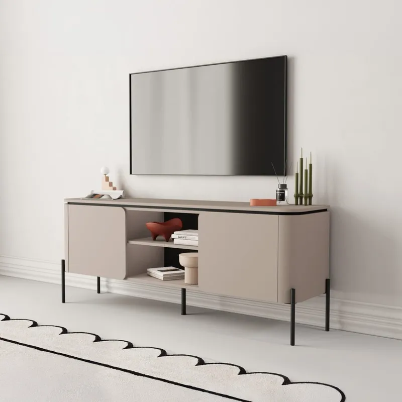 TV-yksikkö Bello 2 Ovia - Huonekalut - TV- & Mediakalusteet - Tv taso & Mediataso