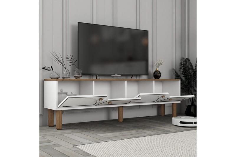 TV-yksikkö Cool Valkoinen - Valkoinen - Huonekalut - TV- & Mediakalusteet - Tv taso & Mediataso