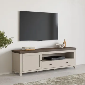 TV-yksikkö Evora 1 ovi 1 laatikko - Vaalea beige - Huonekalut - TV- & Mediakalusteet - Tv taso & Mediataso