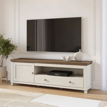 TV-yksikkö Evora 1 ovi 1 laatikko - Vaalea beige - Huonekalut - TV- & Mediakalusteet - Tv taso & Mediataso