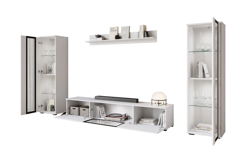 Vanhat Tv-Huonekalut - Beige - Huonekalut - TV- & Mediakalusteet - TV-kalustepaketti