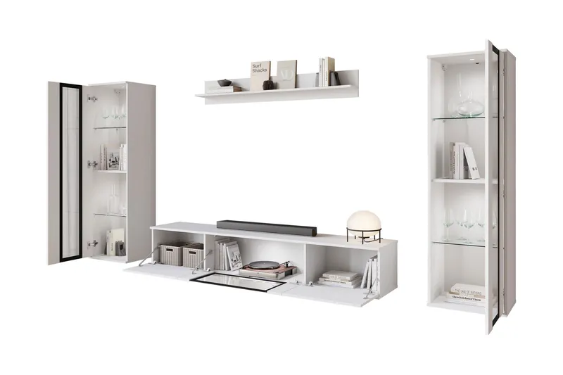 Vanhat Tv-Huonekalut - Beige - Huonekalut - TV- & Mediakalusteet - TV-kalustepaketti