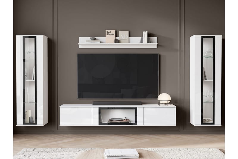 Vanhat Tv-Huonekalut - Beige - Huonekalut - TV- & Mediakalusteet - TV-kalustepaketti