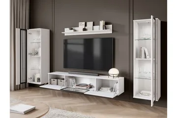 Vanhat Tv-Huonekalut - Harmaa - Huonekalut - TV- & Mediakalusteet - TV-kalustepaketti