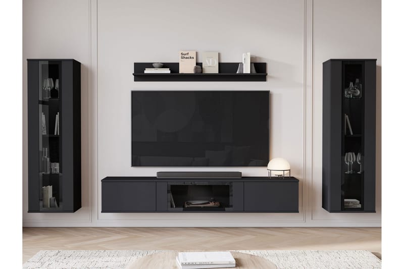 Vanhat Tv-Huonekalut - Harmaa - Huonekalut - TV- & Mediakalusteet - TV-kalustepaketti