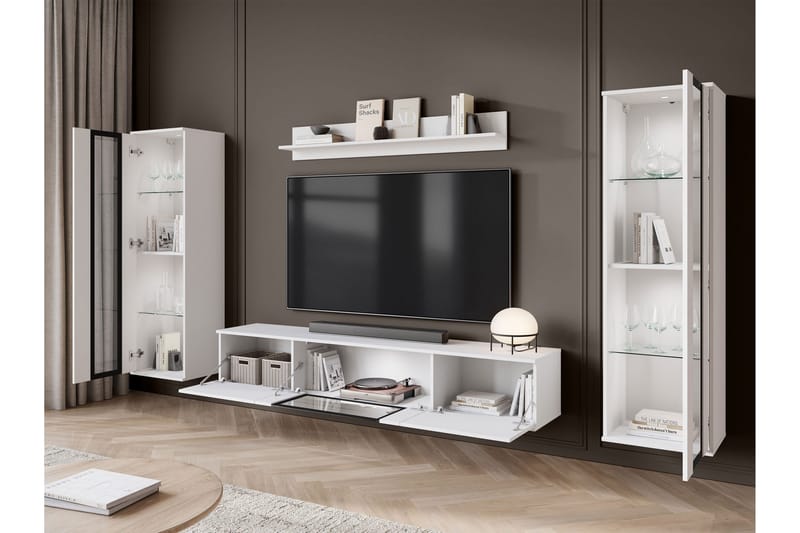 Vanhat Tv-Huonekalut - Vaaleanpunainen - Huonekalut - TV- & Mediakalusteet - TV-kalustepaketti