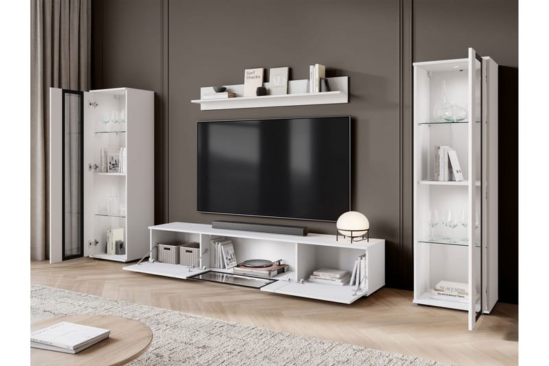 Vanhat Tv-Huonekalut - Vaaleanpunainen - Huonekalut - TV- & Mediakalusteet - TV-kalustepaketti