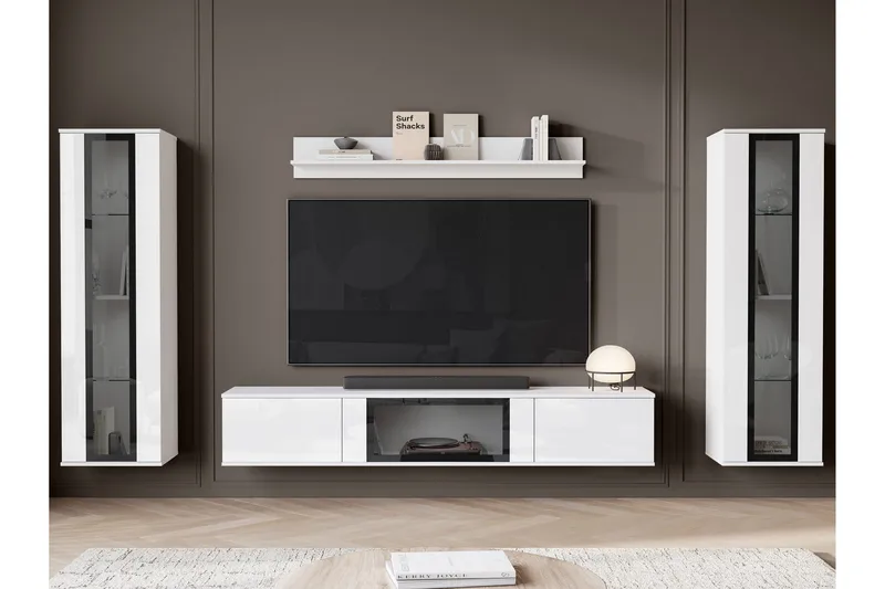 Vanhat Tv-Huonekalut - Vaaleanpunainen - Huonekalut - TV- & Mediakalusteet - TV-kalustepaketti