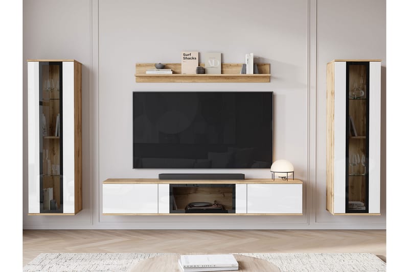 Vanhat Tv-Huonekalut - Valkoinen - Huonekalut - TV- & Mediakalusteet - TV-kalustepaketti