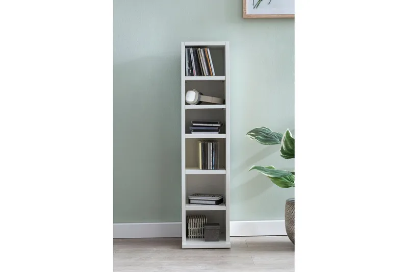 Vapaa seisova hylly Wohnling Melamiinipäällysteinen lastulevy kirjasäilytys moderni - Säilytys - Hylly - Kirjahylly