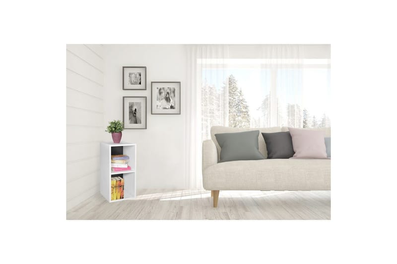 Vapaa seisova hylly Wohnling melamiinipäällystetty lastulevy, säilytystila, moderni tyyli Valkoinen, musta - Valkoinen, musta - Talo & remontointi - Keittiö & kylpyhuone - Keittiö & kodinhoitohuone - Keittiön sisustus - Keittiöhylly