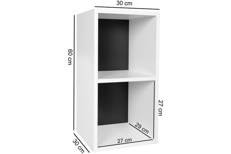 Vapaa seisova hylly Wohnling melamiinipäällystetty lastulevy, säilytystila, moderni tyyli Valkoinen, musta - Valkoinen, musta - Talo & remontointi - Keittiö & kylpyhuone - Keittiö & kodinhoitohuone - Keittiön sisustus - Keittiöhylly