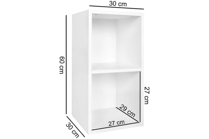 Vapaa seisova hylly Wohnling melamiinipäällystetty lastulevy, säilytystila, moderni tyyli Valkoinen - Valkoinen - Talo & remontointi - Keittiö & kylpyhuone - Keittiö & kodinhoitohuone - Keittiön sisustus - Keittiöhylly