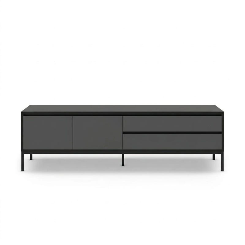 Velar TV-taso 180x55x40 cm - Antrasiitti/Wood Black/Musta - Huonekalut - TV- & Mediakalusteet - Tv taso & Mediataso