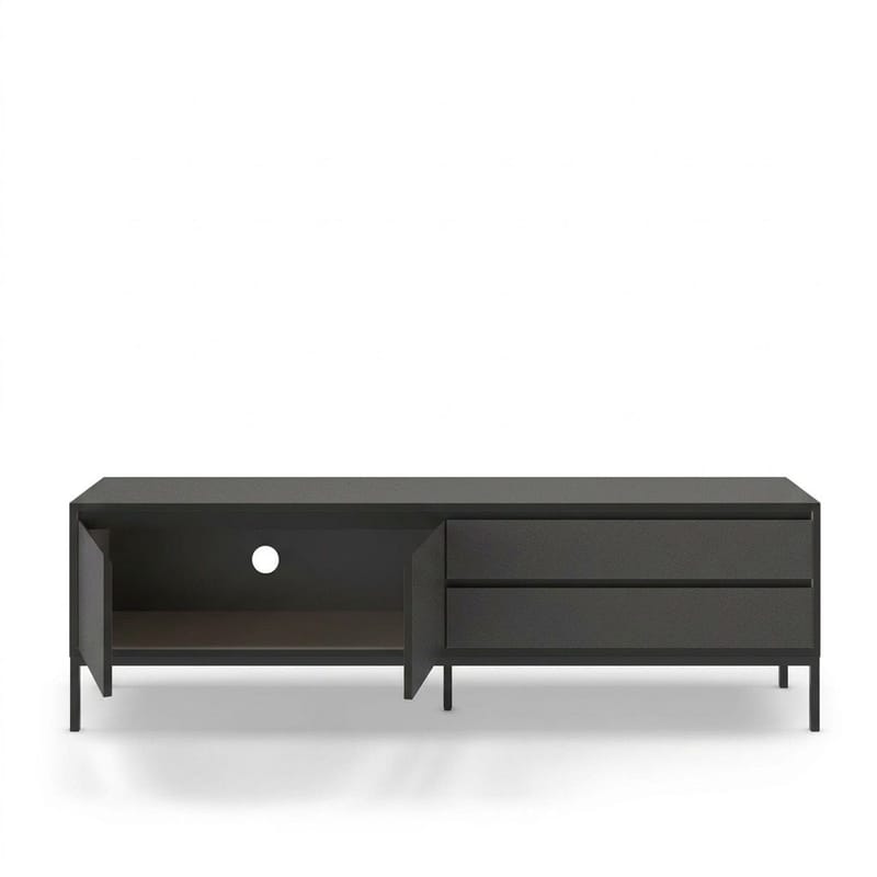 Velar TV-taso 180x55x40 cm - Antrasiitti/Wood Black/Musta - Huonekalut - TV- & Mediakalusteet - Tv taso & Mediataso