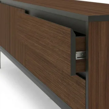 Velar TV-taso 180x55x40 cm - Milano Walnut, Wood Black, Musta - Huonekalut - TV- & Mediakalusteet - Tv taso & Mediataso