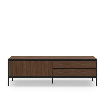 Velar TV-taso 180x55x40 cm - Milano Walnut, Wood Black, Musta - Huonekalut - TV- & Mediakalusteet - Tv taso & Mediataso