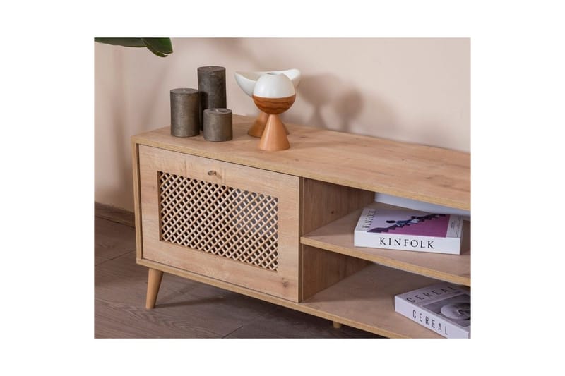Velin TV-taso 55 cm - Keskisävyinen puu - Huonekalut - TV- & Mediakalusteet - Tv taso & Mediataso