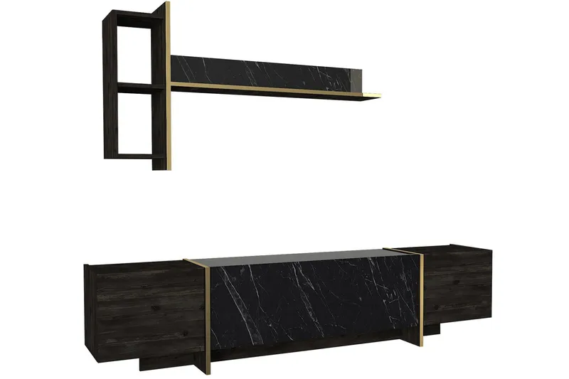 Veyron Tv-taso 103,8 cm, Musta/Kulta