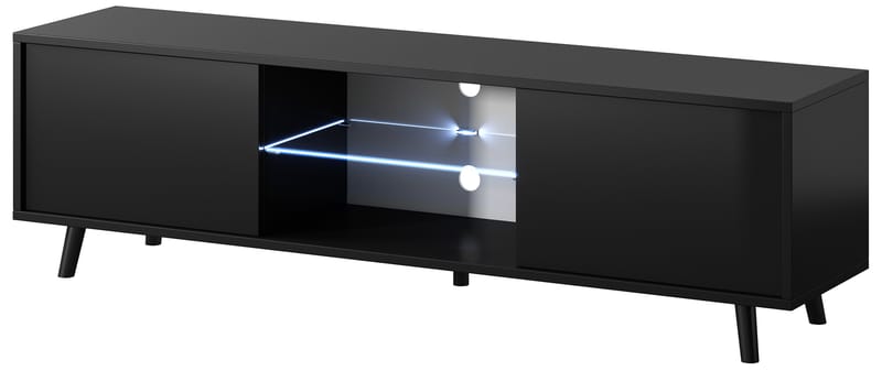 Vipan TV-taso 140 cm - Musta - Huonekalut - TV- & Mediakalusteet - Tv taso & Mediataso