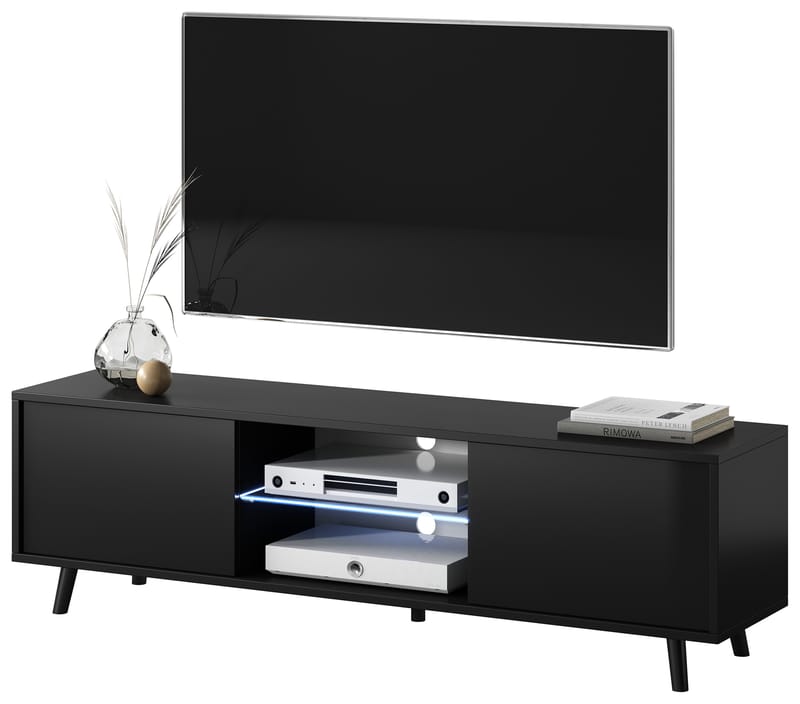 Vipan TV-taso 140 cm - Musta - Huonekalut - TV- & Mediakalusteet - Tv taso & Mediataso