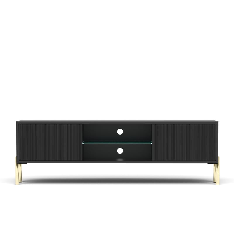 Virmani TV-taso 135 cm - Musta - Huonekalut - TV- & Mediakalusteet - Tv taso & Mediataso