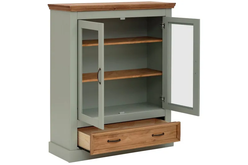 Vitrini Selma Salviavihreä/Tahra/Vaha - Salviavihreä/Tahra/Vaha - Säilytys - Kaappi - Vitriini
