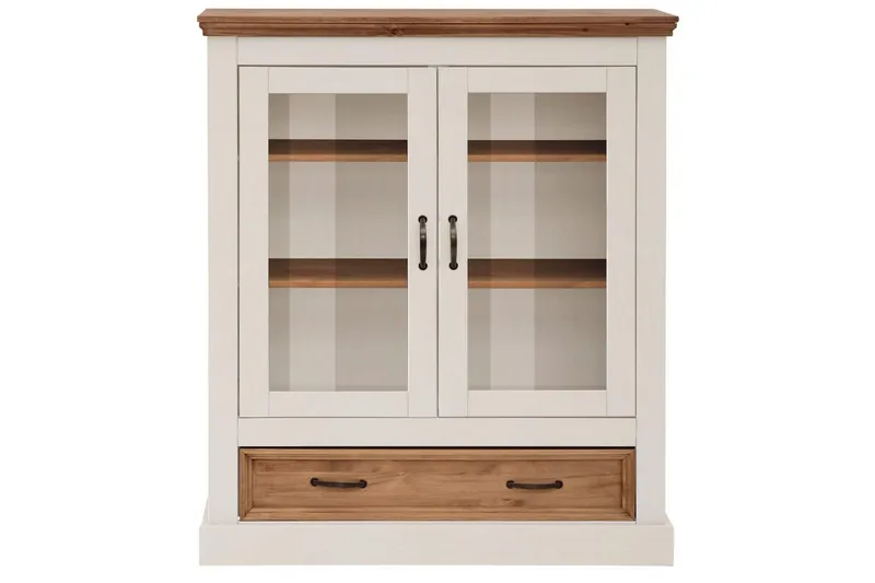 Vitrini Selma Valkoinen/Tahra/Vaha - Valkoinen/Tahra/Vaha - Säilytys - Kaappi - Vitriini