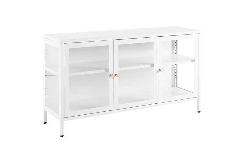 Vitrinikaappi Newport Valkoinen, Valkoinen