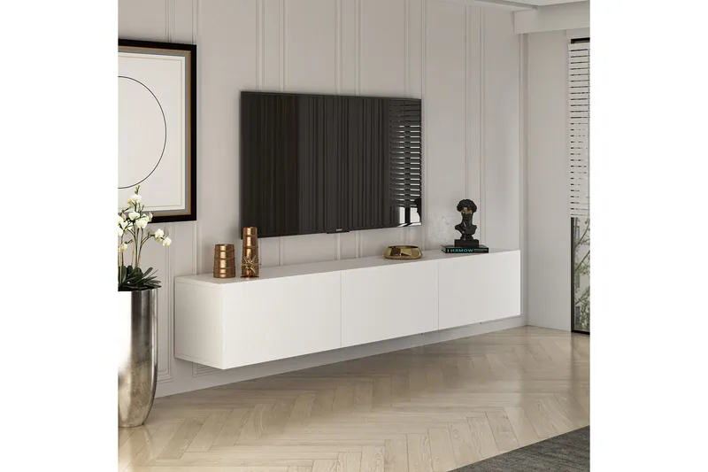 West Tv-taso 150 cm - Valkoinen - Huonekalut - TV- & Mediakalusteet - Tv taso & Mediataso