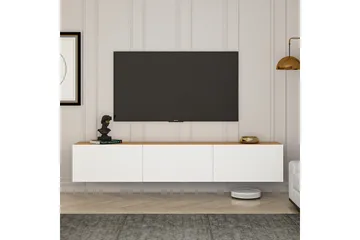 West Tv-taso 150 cm - Valkoinen/Ruskea - Huonekalut - TV- & Mediakalusteet - Tv taso & Mediataso