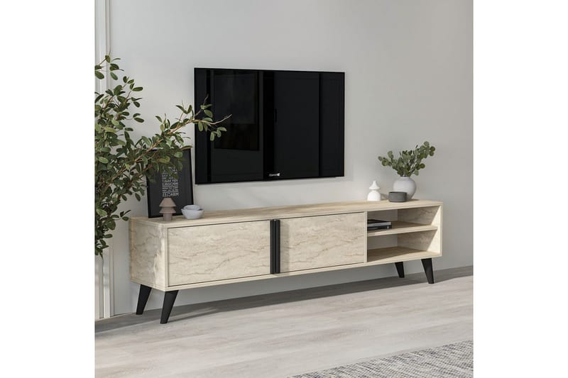 Ythmere TV-taso 160 cm - Ruskeanharmaa - Huonekalut - TV- & Mediakalusteet - Tv taso & Mediataso