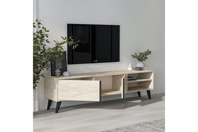 Ythmere TV-taso 160 cm - Ruskeanharmaa - Huonekalut - TV- & Mediakalusteet - Tv taso & Mediataso