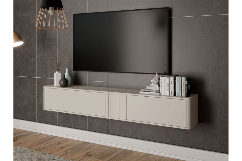 Zalricus TV-kaappi 190 cm - Beige - Huonekalut - TV- & Mediakalusteet - TV-kaappi
