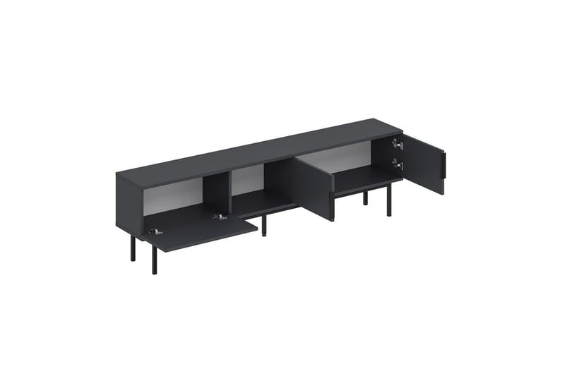 Zeiran TV-taso 180 cm - Antrasiitti - Huonekalut - TV- & Mediakalusteet - Tv taso & Mediataso