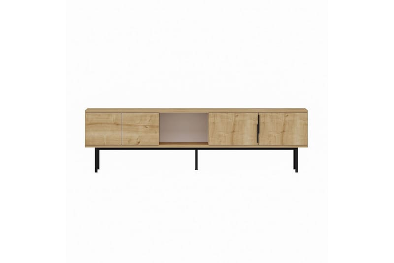Zeiran TV-taso 180 cm - Keskisävyinen puu - Huonekalut - TV- & Mediakalusteet - Tv taso & Mediataso