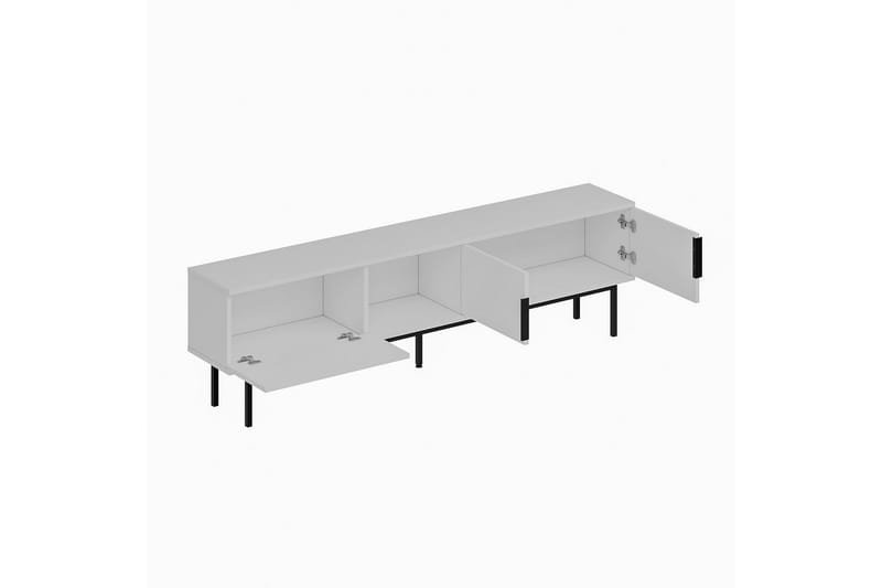 Zeiran TV-taso 180 cm - Valkoinen - Huonekalut - TV- & Mediakalusteet - Tv taso & Mediataso