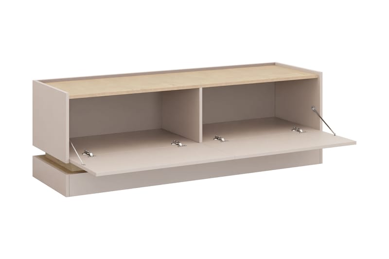 Zelric TV-taso 150 cm - Beige - Huonekalut - TV- & Mediakalusteet - Tv taso & Mediataso