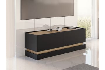 Zelric TV-taso 150 cm - Musta - Huonekalut - TV- & Mediakalusteet - Tv taso & Mediataso