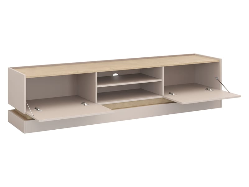 Zelric TV-taso 200 cm - Beige - Huonekalut - TV- & Mediakalusteet - Tv taso & Mediataso