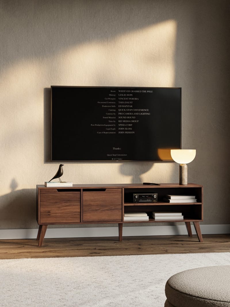 Zelto TV-taso 160 cm - Warmia-pähkinä - Huonekalut - TV- & Mediakalusteet - Tv taso & Mediataso