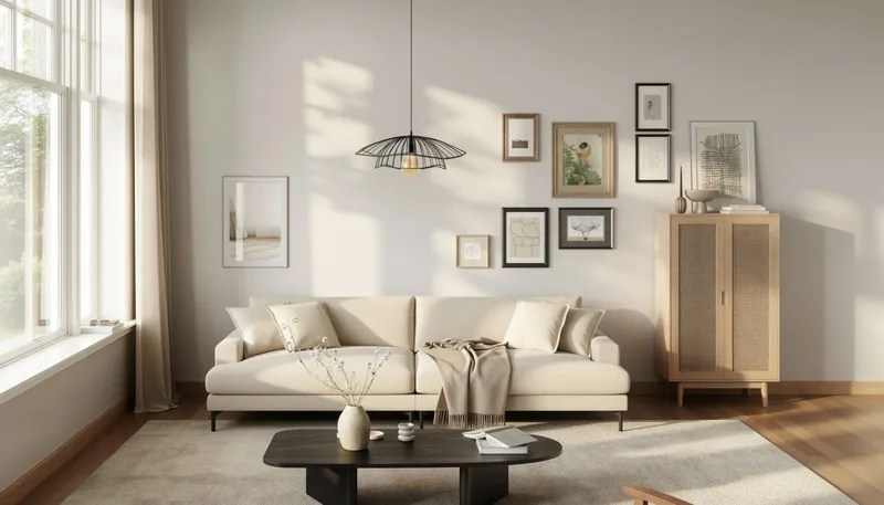 Menard Premium 5-istuttava Syvä Sohva Bouclélla - Vaalea beige - Huonekalut - Sohva