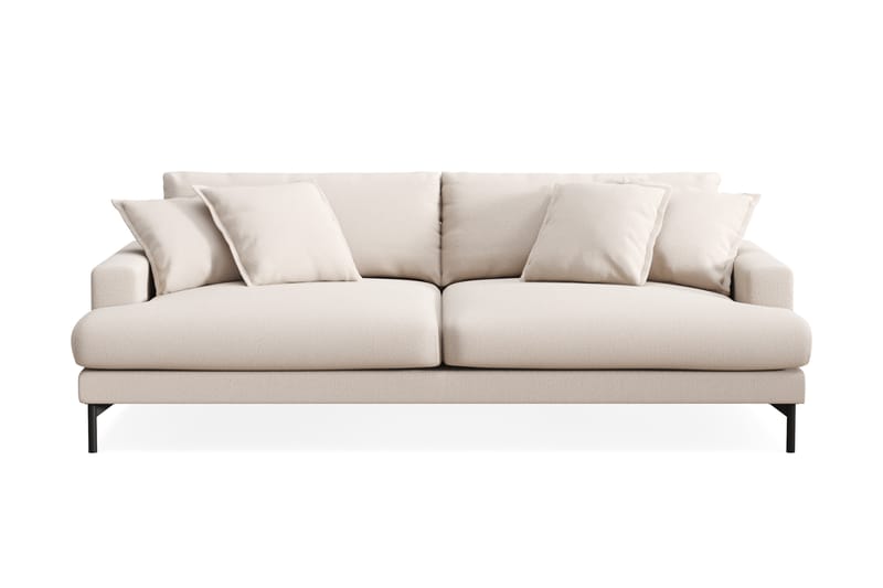 Menard Premium 4-istuttava Syvä Sohva Bouclélla - Vaalea beige - Huonekalut - Sohva - 4:n istuttava sohva