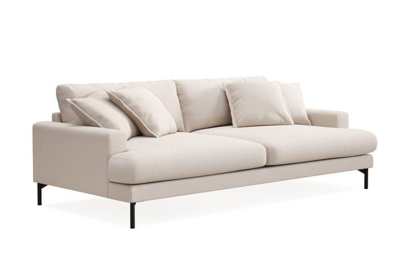 Menard Premium 4-istuttava Syvä Sohva Bouclélla - Vaalea beige - Huonekalut - Sohva - 4:n istuttava sohva