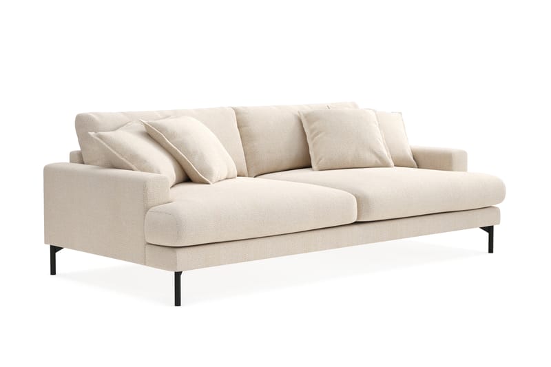 Menard Premium 4-istuttava Syvä Sohva Chenillellä - Vaalea beige - Huonekalut - Sohva - 4:n istuttava sohva