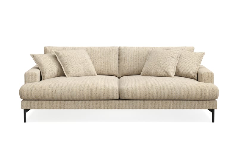 Menard Premium 4-istuttava Syvä Sohva Chenillellä - Beige - Huonekalut - Sohva - 4:n istuttava sohva