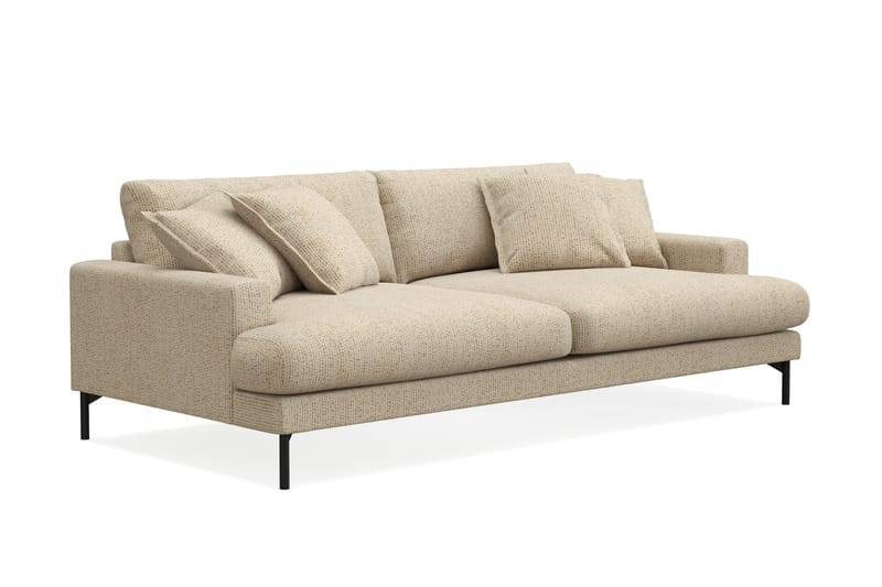 Menard Premium 4-istuttava Syvä Sohva Chenillellä - Beige - Huonekalut - Sohva - 4:n istuttava sohva