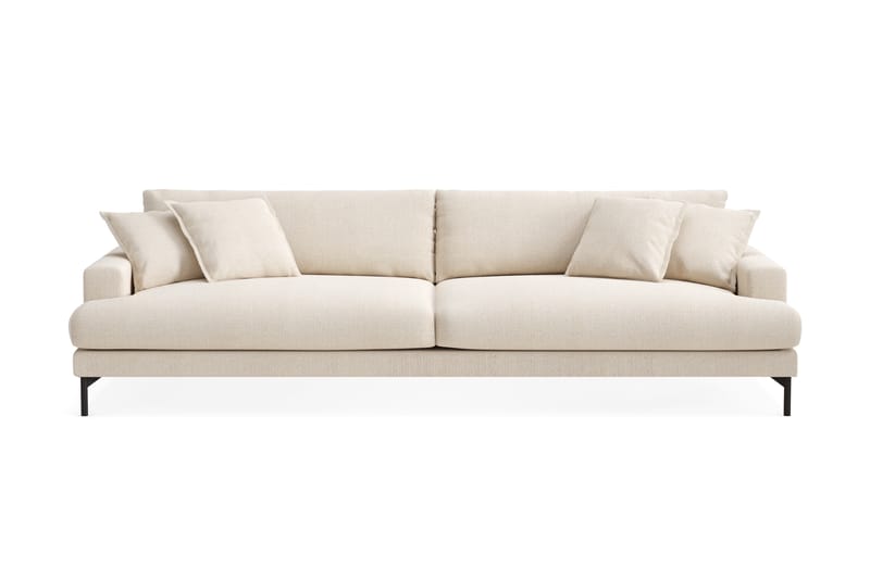 Menard Premium 5-istuttava Syvä Sohva Chenillellä - Vaalea beige - Huonekalut - Sohva