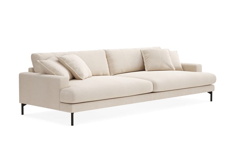 Menard Premium 5-istuttava Syvä Sohva Chenillellä - Vaalea beige - Huonekalut - Sohva