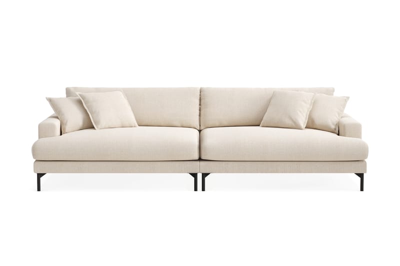 Menard Premium 5-istuttava Syvä Sohva Chenillellä - Vaalea beige - Huonekalut - Sohva
